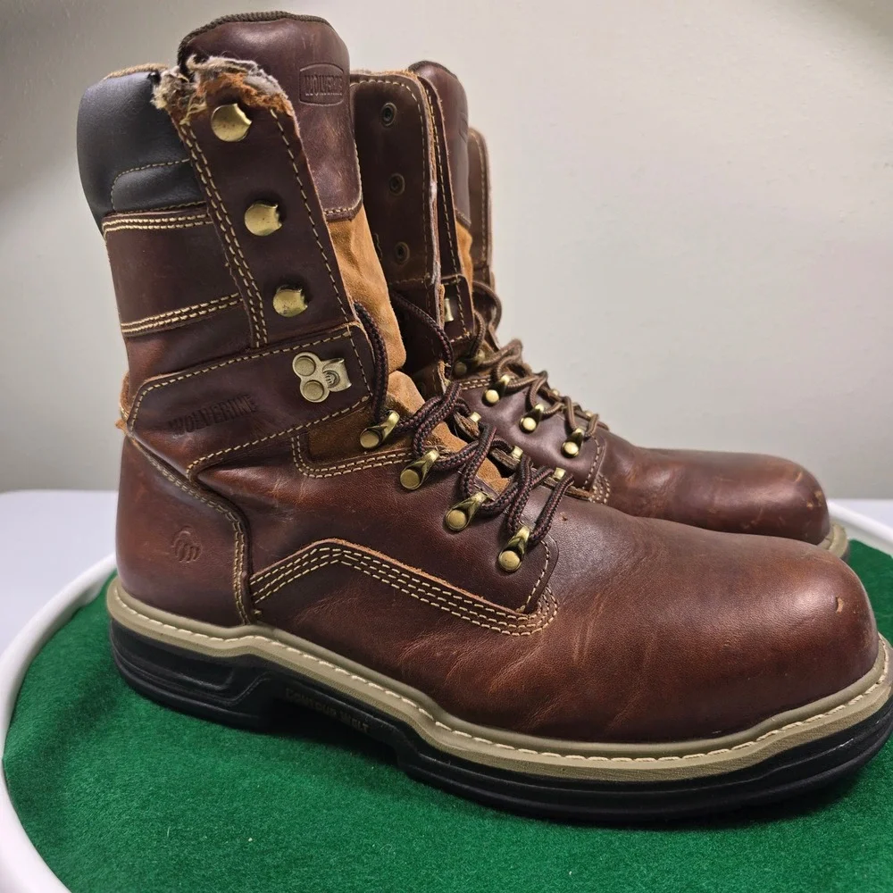 Wolverine‎ MultiShox Contour Welt Work Boots Mens 11M Brown Leather W02423 8
